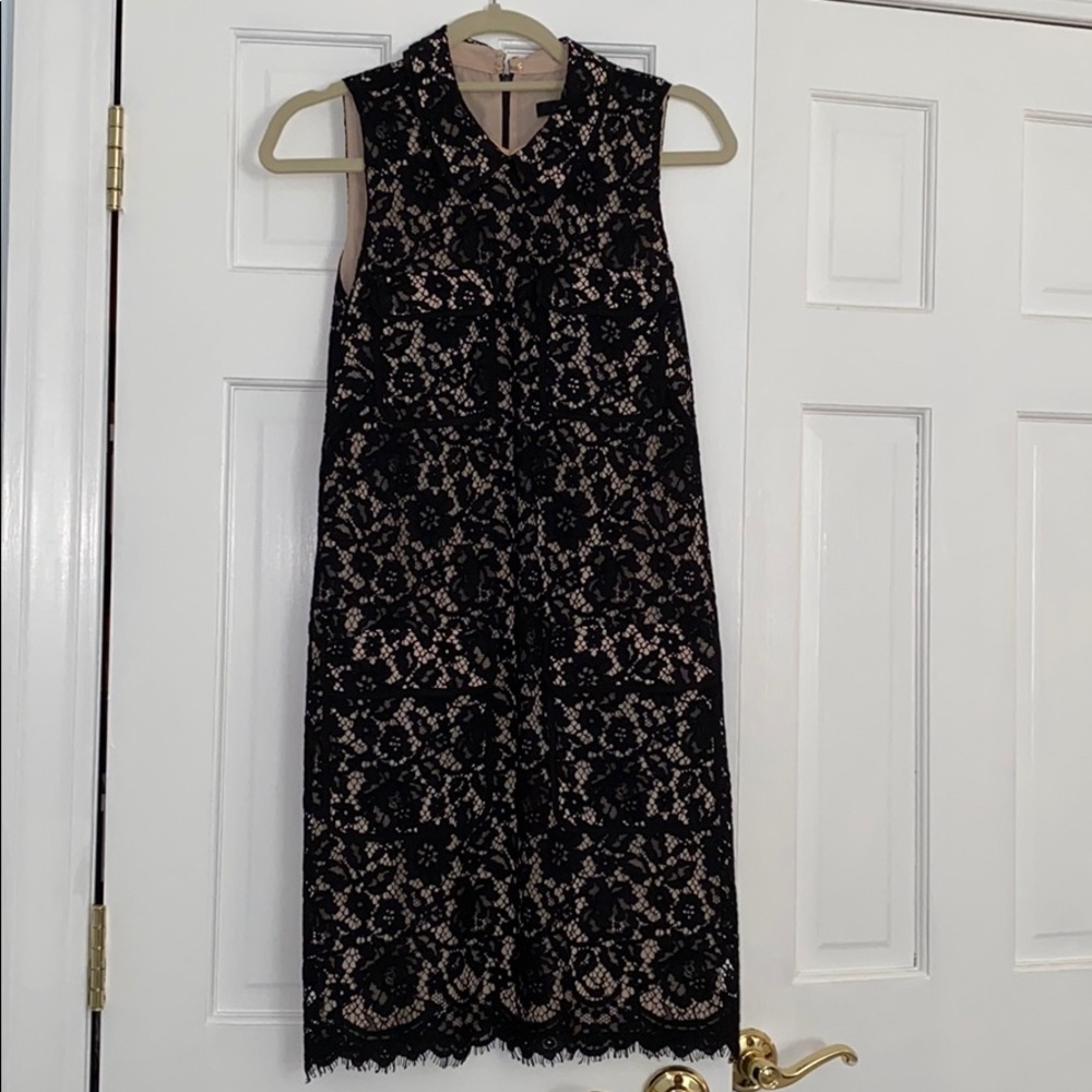 Jcrew lace collared dress with pockets